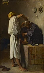 Un salon de coiffure oriental