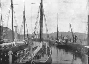 Le port, Douvres, 1895