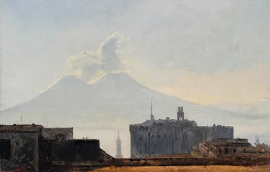 Vue de Naples avec le Vésuve