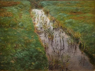 Un fossé, vers 1850 (huile sur toile)
