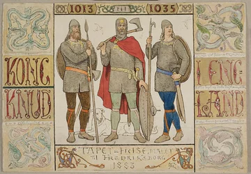 « Frise de papier peint, peinte pour Fredriksborg en 1883 »