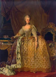 Portrait de Sophia Magdalen de Brandebourg-Kulmbach, 1700-1770, 1773-1776
