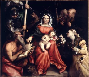 Le Mariage mystique de Sainte Catherine, 1524