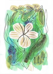 Jardin floral abstrait