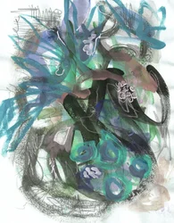 Courants bleu-vert profonds