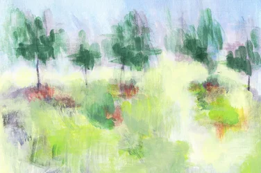 Paysage verdoyant et enchanteur