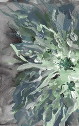 Flore abstraite verte