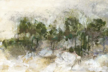 Abstraction de forêt brumeuse