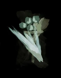Flore abstraite aux tons discrets