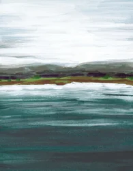 Horizon sur le lac serein
