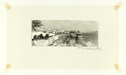 Bercy Wharf, plate two from Le Long de la Seine et des Boulevards