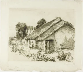 Cottage avec cinq enfants