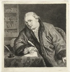 Portrait du compositeur et graveur Johan Antoni Kauclitz Colizzi