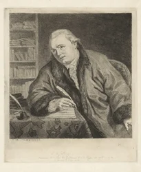 Portrait du compositeur et graveur Johan Antoni Kauclitz Colizzi