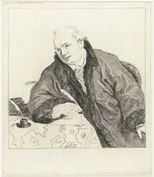 Portrait du compositeur et graveur Johan Antoni Kauclitz Colizzi