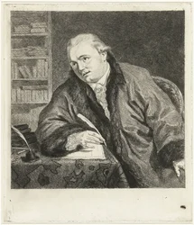 Portrait du compositeur et graveur Johan Antoni Kauclitz Colizzi