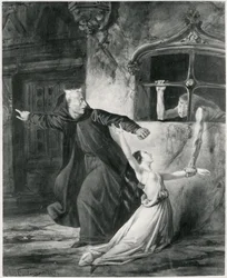 Sachette, Esmeralda et Claude Frollo, illustration de 