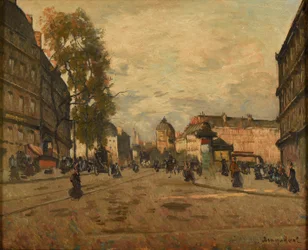 La place Saint-Michel à Paris