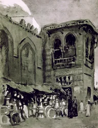 Marchand de cuivre, Le Caire, Égypte, 1928