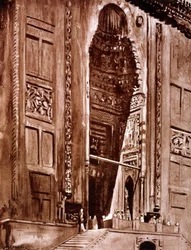Entrée de la mosquée du Sultan Hassan, 1928