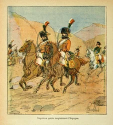 Illustration par Louis Bombled (1862-1927) du livre Le Mémorial de Sainte-Hélène par le comte Emmanuel de Las Cases (1766-1842) : l