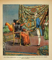 Illustration de Louis Bombled (1862-1927) du livre « Le Mémorial de Sainte-Hélène » du comte Emmanuel de Las Cases (1766-1842) : L