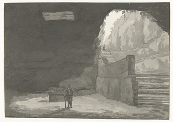 Grotte et fontaine dans la vieille ville de Manduria (Voyage en Italie, en Sicile et à Malte - 1778)