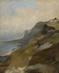 Falaises de Normandie, vers 1850
