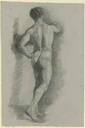 Nu masculin vu de dos