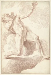 Nu masculin, allongé sur le dos