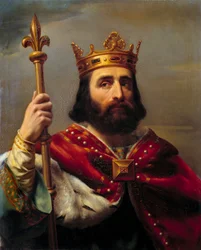 Portrait de Pépin III dit Pépin le Bref (714-768) roi de France