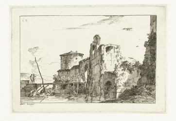 Fort et un pont sur la rivière