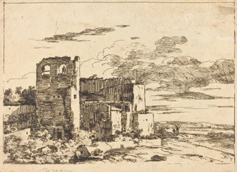 Bâtiments en ruine près d