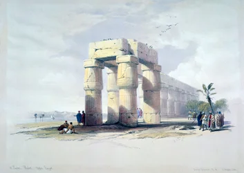 À Louxor, Thèbes, Haute-Égypte, 19e siècle