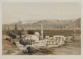 Égypte et Nubie, Volume III : Le Caire depuis la porte de Citzenib, vers le désert de Suez