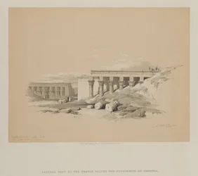 Égypte et Nubie, Volume II : Vue latérale du temple appelé Le Typhonoeum à Dendera