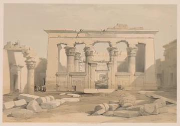 Égypte et Nubie : Volume I - N° 28, Portique du Temple de Kalabshi