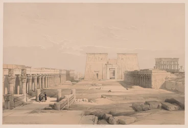 Égypte et Nubie : Volume I - N° 42, Grand Approche du Temple de Philae, Nubie