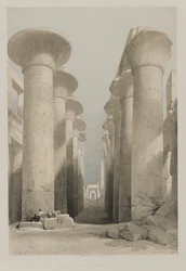 Thèbes, grande salle à Karnac