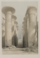 Égypte et Nubie, Volume I : Thèbes, Grande Salle à Karnac, 1848