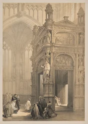 Croquis en Belgique et en Allemagne, Deuxième Série : No. 20 - Portail, Église Saint-Pierre, Louvain
