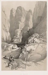 La Terre Sainte, Syrie, Idumée, Arabie, Égypte et Nubie Vol. III : Entrée de Pétra, 1842