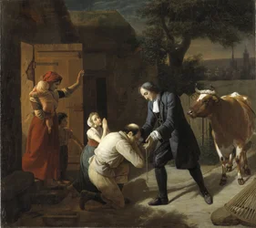 François Fénelon (1651-1715) rapporte une vache volée à un paysan par Louis Hersent