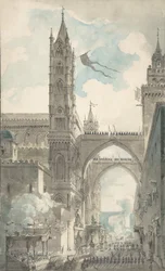 Vue du portail et de l