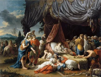 Alexandre le Grand et Héphaistion au chevet de l
