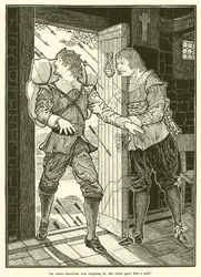 Alors que Christian entrait, l