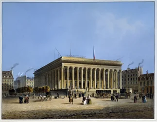 Bourse et Tribunal de Commerce - dans « Paris en 1837 » par Arnout