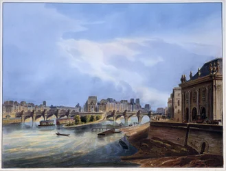 Vue du Pont Neuf - dans "Paris en 1837" par Arnout