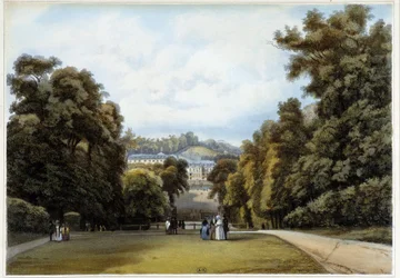 Château de Saint-Cloud, côté du Parc. Dans "Paris et ses environs"