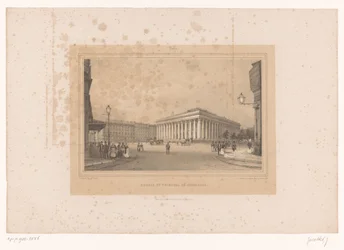 Vue de la Bourse à Paris